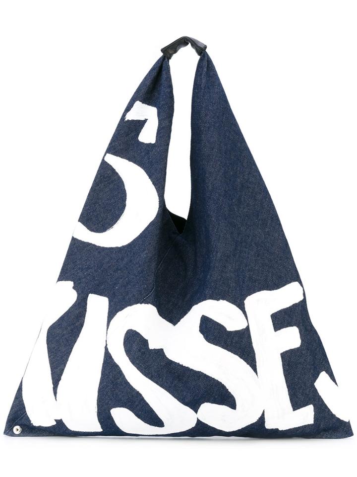 Mm6 Maison Margiela Triangle Tote - Blue