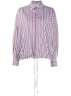 Mrz Loose-fit Striped Shirt - White