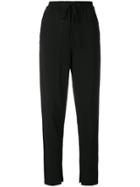 3.1 Phillip Lim Drawstring-waist Tapered Trousers - Black