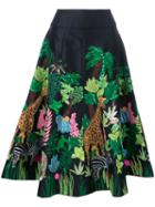 Manish Arora Safari Skirt, Women's, Size: 38, Black, Polyester