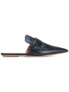 Marni Sabot Pointed Slippers - Blue
