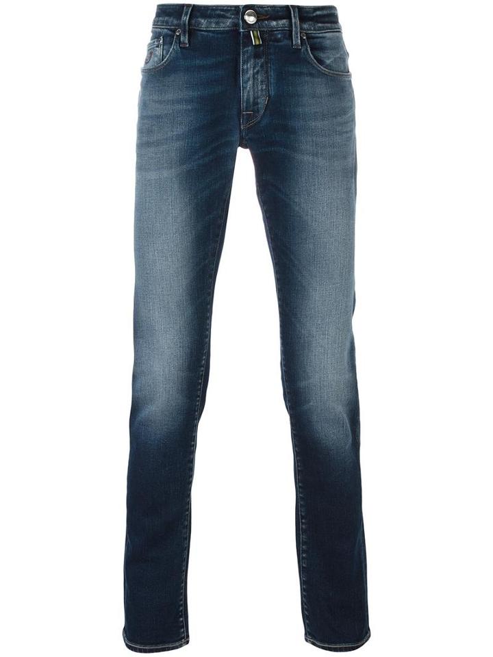 Jacob Cohen Classic Straight Jeans, Men's, Size: 30, Blue, Cotton/spandex/elastane