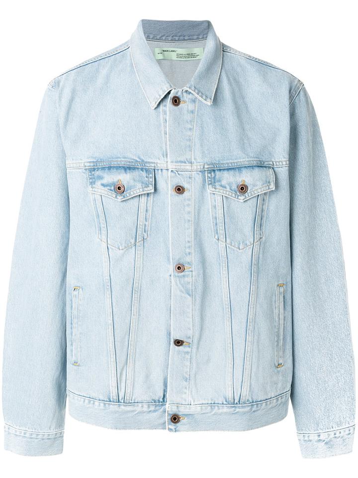 Off-white - Denim Jacket - Men - Cotton/polyester - S, Blue, Cotton/polyester