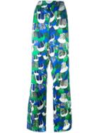 Dsquared2 Patterned Wide Leg Trousers