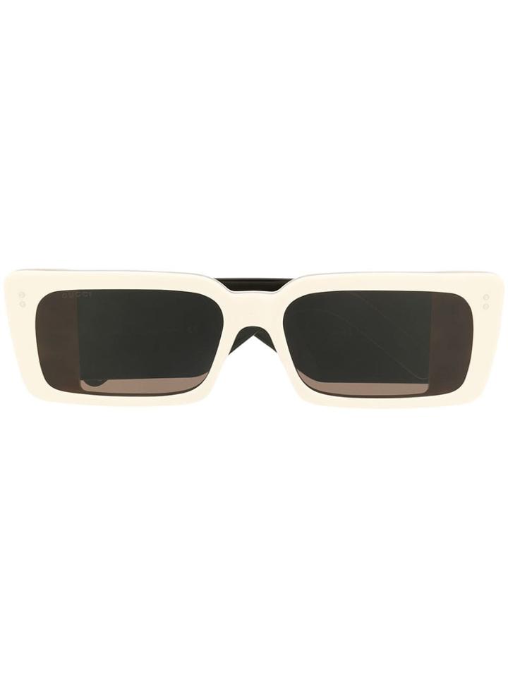 Gucci Eyewear Square Shaped Sunglasses - White