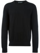 Dolce & Gabbana Fine Knit Jumper, Men's, Size: 54, Black, Cotton