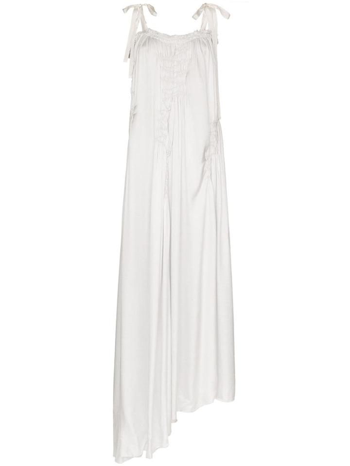 Ann Demeulemeester Ruched Pleated Dress - Grey