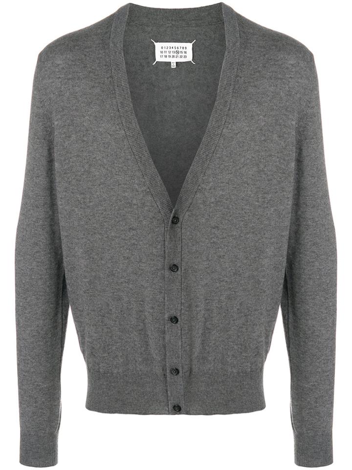 Maison Margiela V-neck Cardigan - Grey