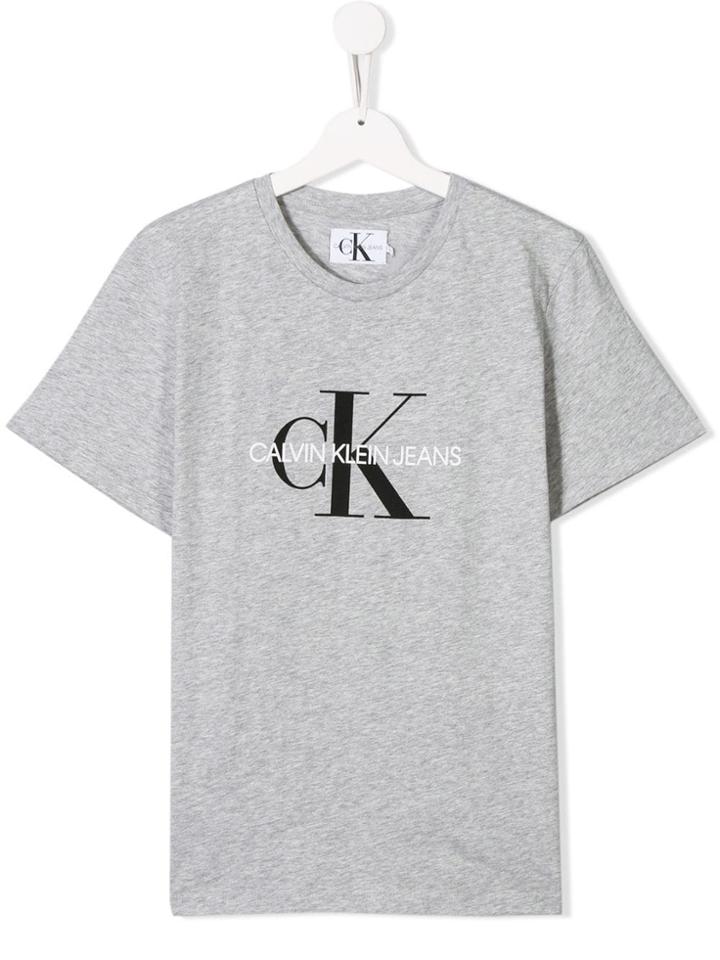Calvin Klein Kids Logo T-shirt - Grey