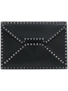 Valentino - Valentino Garavani Rockstud Clutch - Men - Calf Leather/metal - One Size, Black, Calf Leather/metal