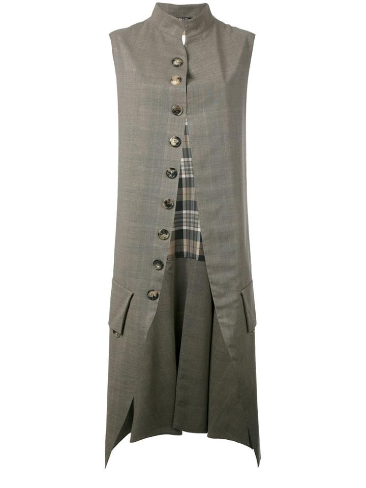 Maison Margiela Open Front Military Jacket - Green