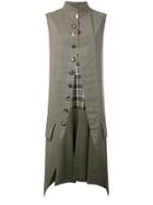 Maison Margiela Open Front Military Jacket - Green