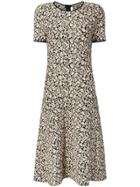 Michael Michael Kors Brocade Printed Dress - Black
