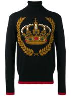 Dolce & Gabbana Crown Rollneck Jumper - Black