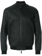 Armani Collezioni Embossed Fitted Jacket - Black