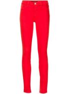 J Brand Skinny Fit Jeans, Women's, Size: 25, Red, Cotton/spandex/elastane/lyocell