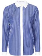 Sandy Liang Pinstripe Shirt - Blue