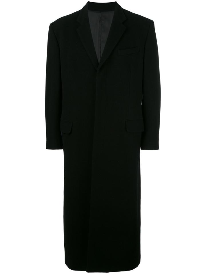 Jean Paul Gaultier Vintage Long Single Breasted Coat - Black