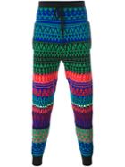 Mcq Alexander Mcqueen Fair Isle Knit Track Pants, Men's, Size: Small, Wool
