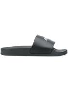 Heron Preston Text Print Sliders - Black