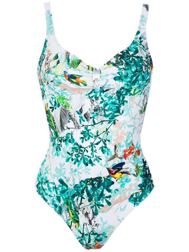 Lygia & Nanny Roberta Printed Swimsuit - Blue