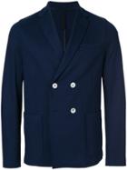 Harris Wharf London Double-breasted Fitted Blazer - Blue