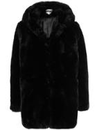 Apparis Sophie Faux Fur Coat - Black
