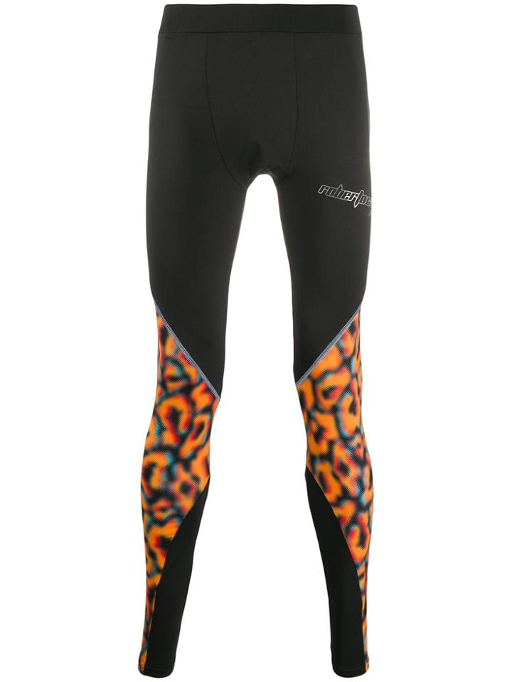 Roberto Cavalli Animal Print Performance Leggings - Black