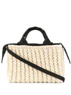 Muun Chunky Knit Basket Tote Bag - Neutrals