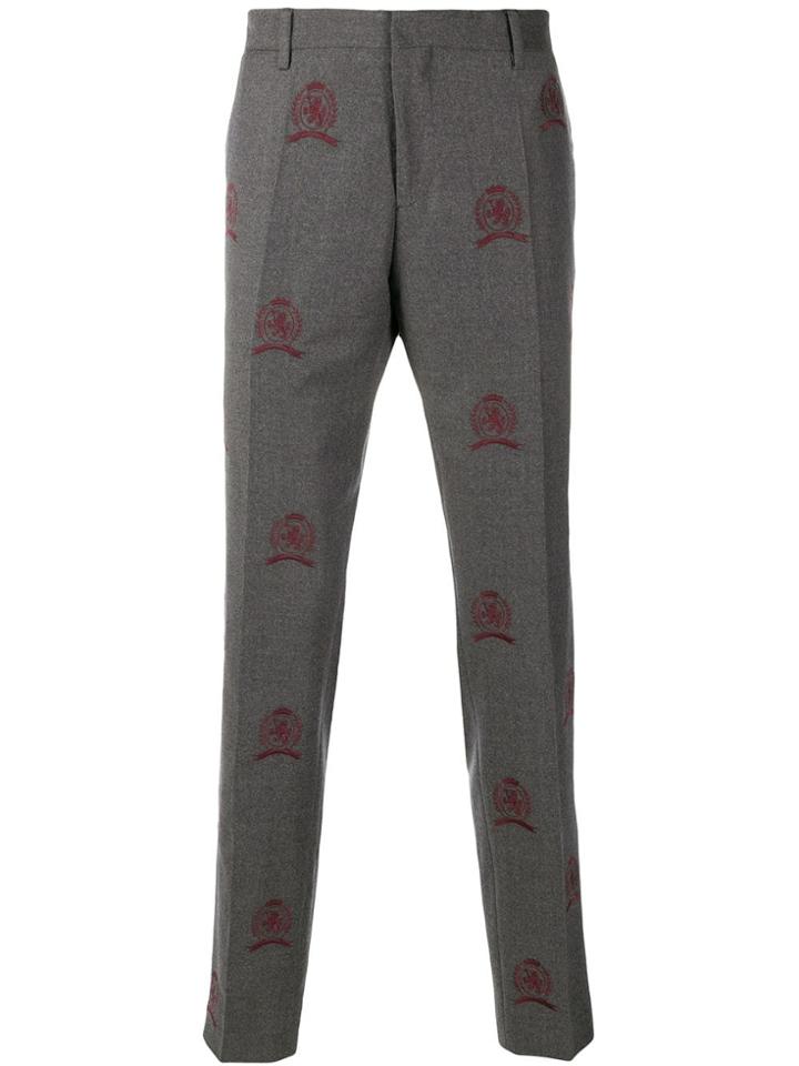 Hilfiger Collection Embroidered Suit Trousers - Grey