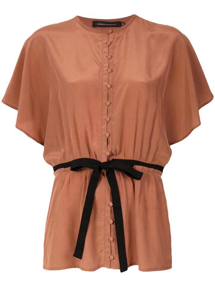 Andrea Marques Bow Detail Blouse - Unavailable