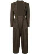 Yohji Yamamoto Pre-owned Open Buttoned Suit - Brown
