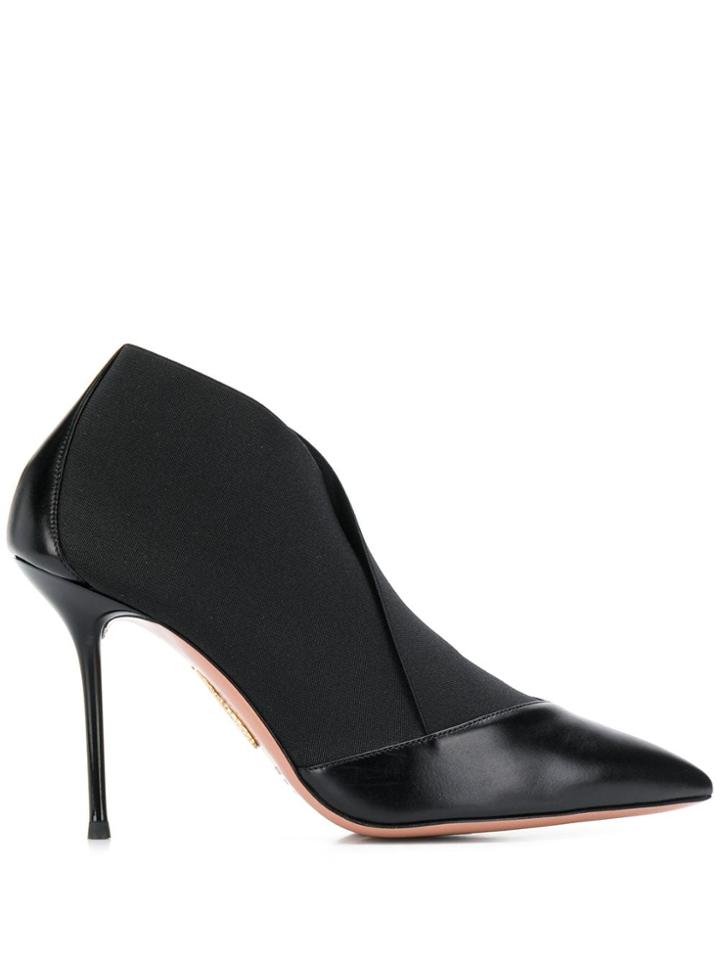 Aquazzura Contrast Vamp Pumps - Black