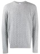 Eleventy Cable Knit Jumper - Grey