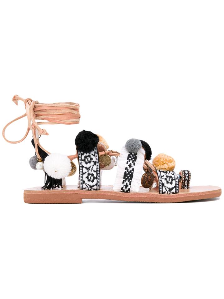 Mabu 'freya' Pompom Sandal - Multicolour