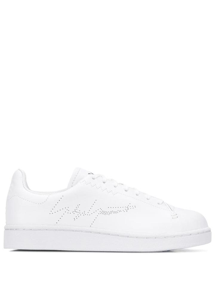 Y-3 Branded Low-top Sneakers - White