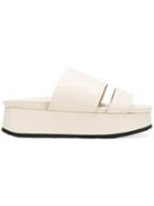 Peter Non Double Strap Flatform Slides - Nude & Neutrals