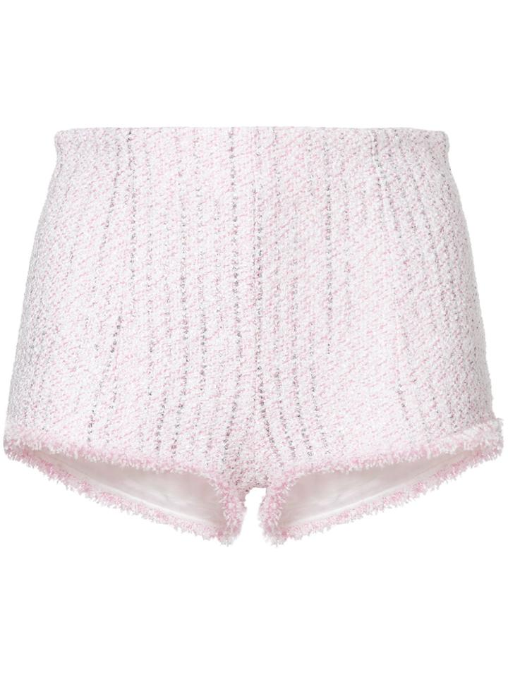 Alessandra Rich High Waisted Hot Pants - Pink & Purple