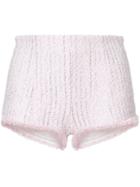 Alessandra Rich High Waisted Hot Pants - Pink & Purple