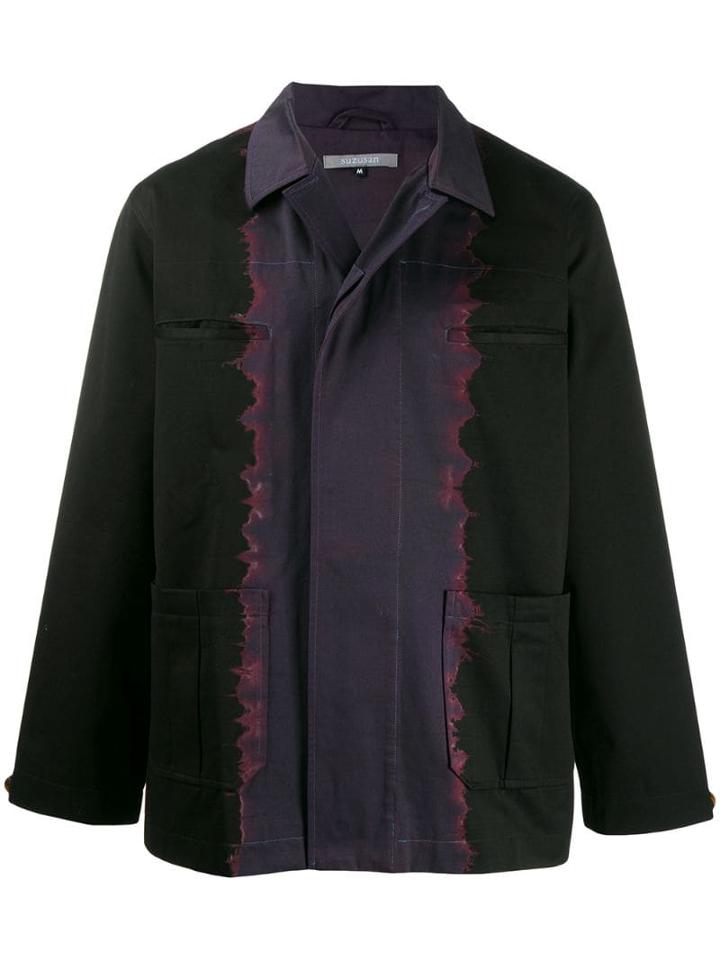 Suzusan Tie-dye Shirt Jacket - Blue