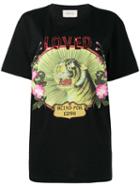 Gucci - Loved Embroidered T-shirt - Women - Cotton - M, Black, Cotton