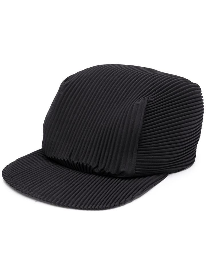 Homme Plissé Issey Miyake Pleated Baseball Cap - Black