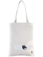 Rick Owens Drkshdw Patch Detail Medium Tote, Adult Unisex, Grey, Cotton