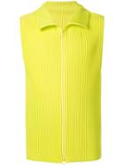 Homme Plissé Issey Miyake Pleated Vest Fleece - Yellow