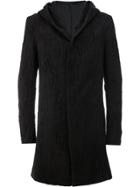 Masnada Hooded Slouch Coat - Black