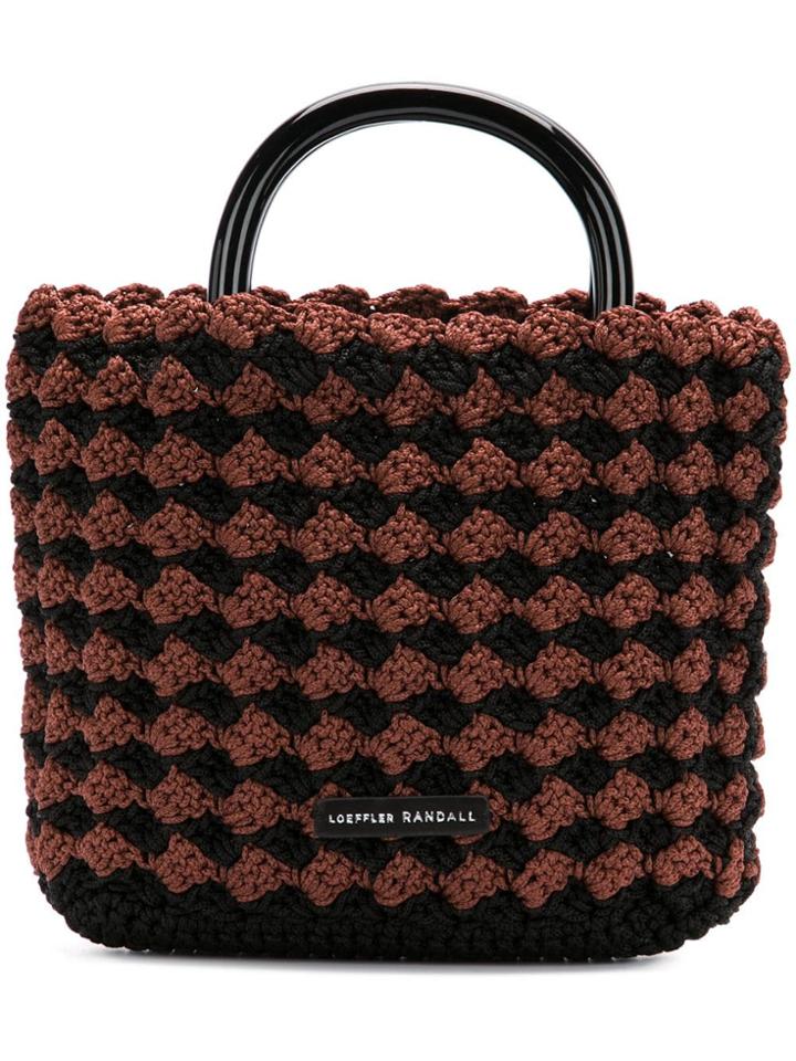 Loeffler Randall Audrey Crocheted Tote - Red
