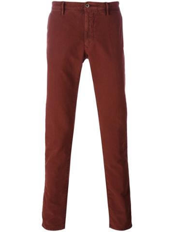 Incotex Slim Fit Chinos - Red