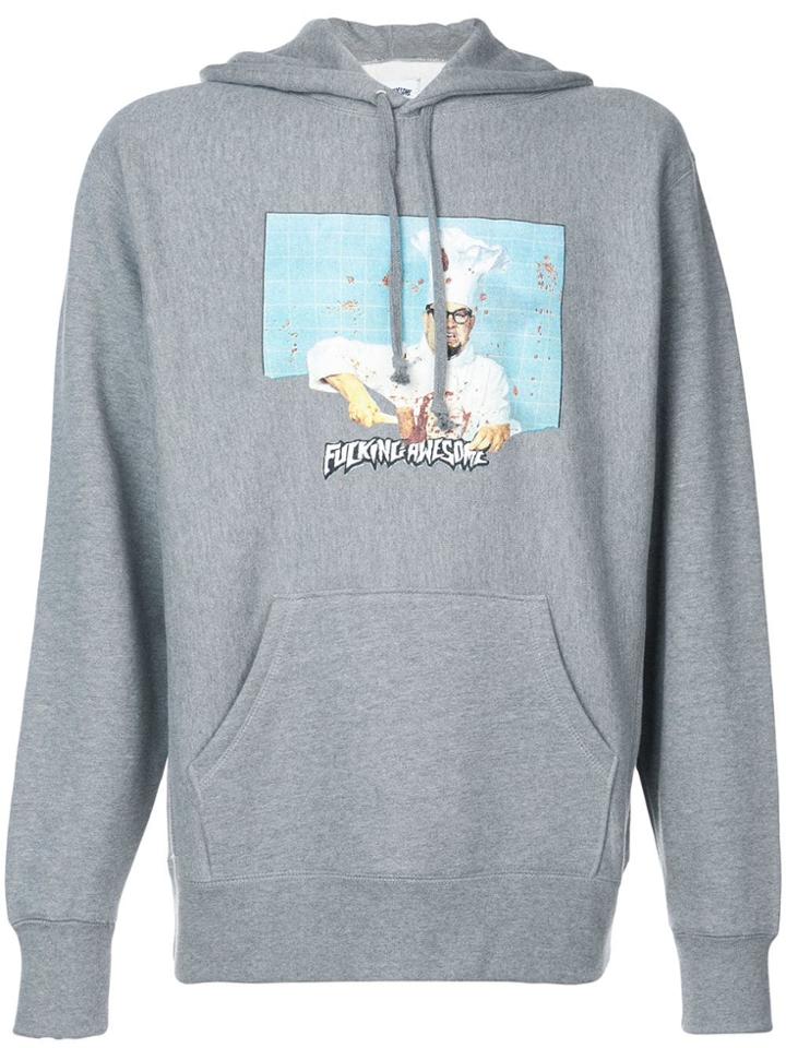 Fucking Awesome Bash Hoodie - Grey