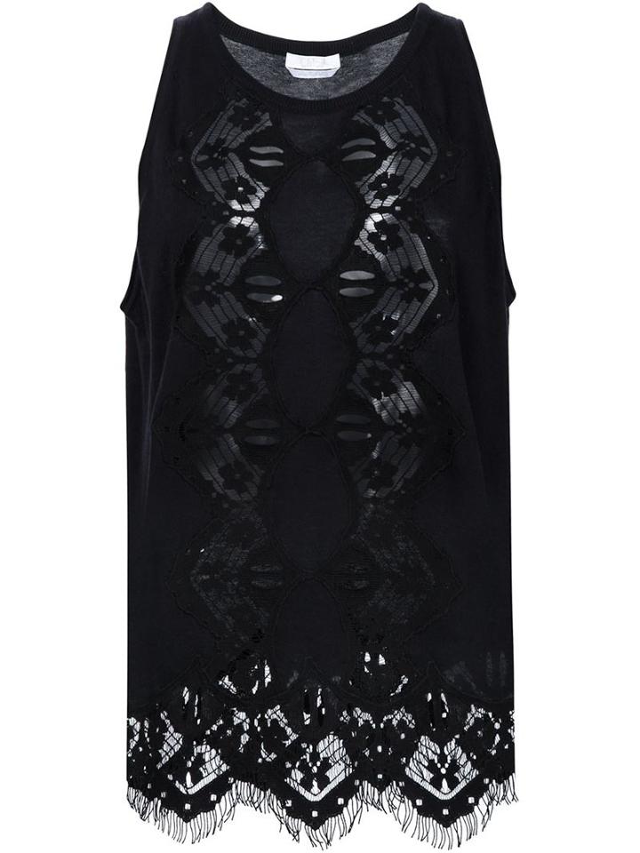 Chloé Lace Insert Tank Top
