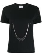 Collina Strada Chain-embellished Slim-fit T-shirt - Black